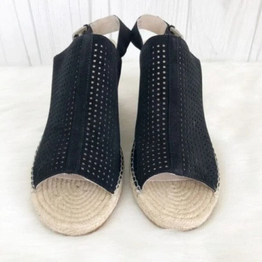 CASLON Sutton Slingback Wedge Black Sandal